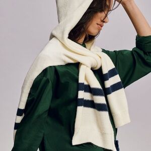 Elegant Cream and Navy Shrug